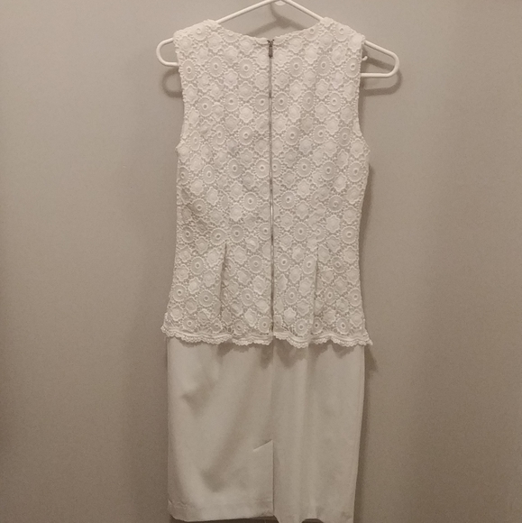 Calvin Klein white lace peplum dress - Picture 3 of 4